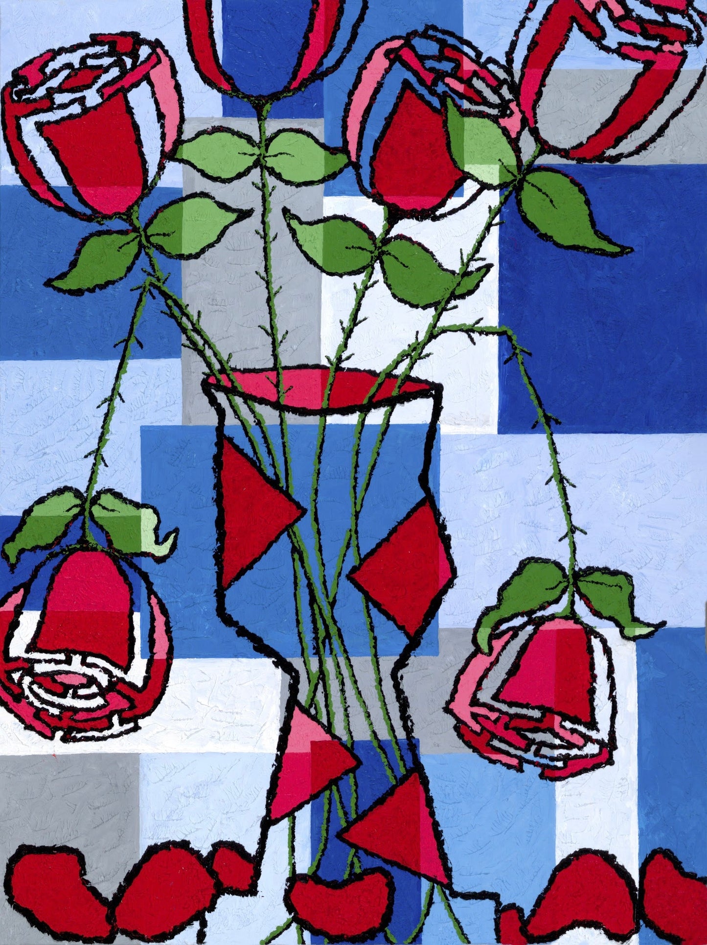 “Half Dozen Roses (Blue)”