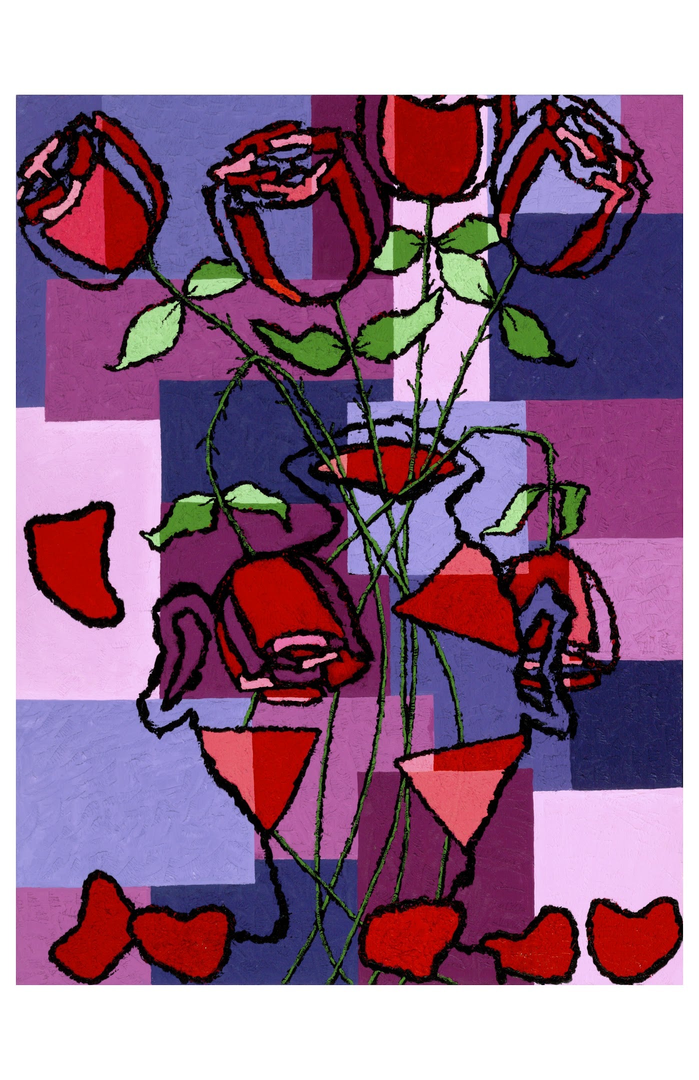 “Half Dozen Roses (Violet)”